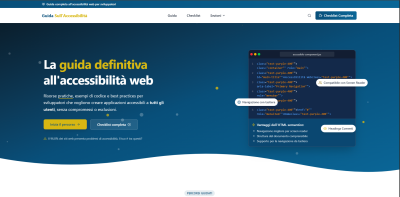 Guida all’Accessibilità Web – Per sviluppatori e siti WordPress 1 Immagine Home Guida